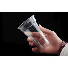 Wholelsale desechable taza de plástico para mascotas con tapas